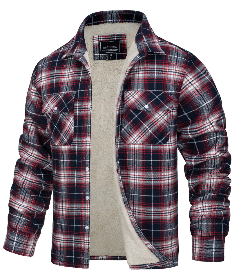 Lyrenox Classic Plaid Jacket With Fleece Lining Style