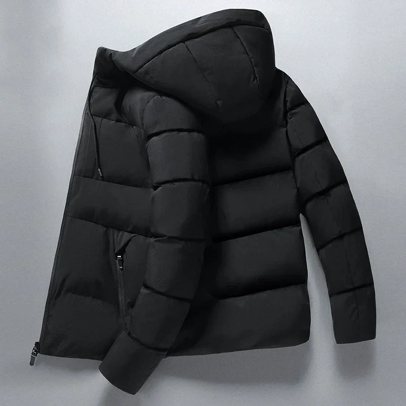 Nova modrá nepromokavá parka bunda pro chladné zimní počasí