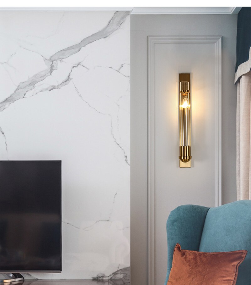 Luminor Modern LED American Style Wall Lamp In Golden Light | Snurv