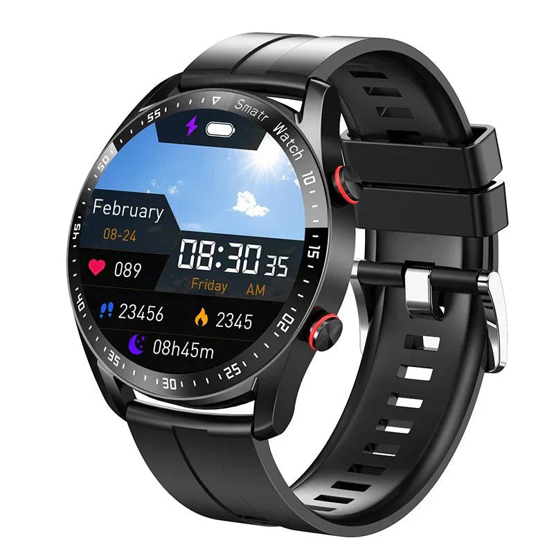 PulseNova Premium pánské chytré hodinky s EKG, PPG a funkcí volání