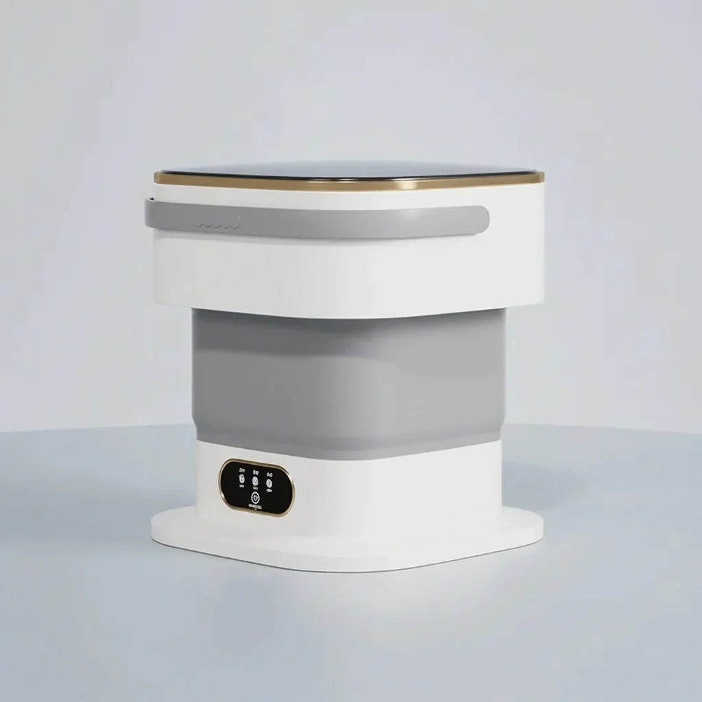 Máquina de Lavar Compacta Dobrável e Portátil para Pequenas Cargas de Roupa