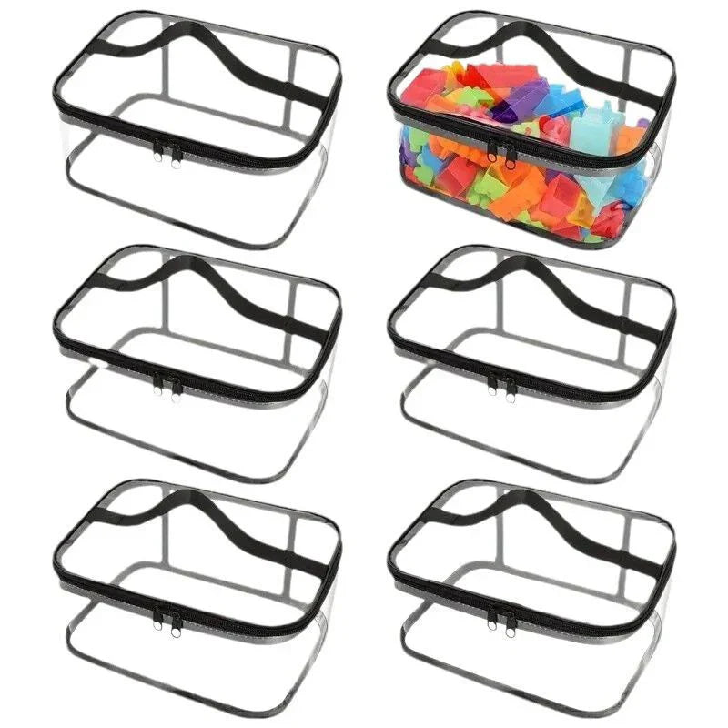 Clear Mesh Toy Organizer Bag With Large Capacity For Toys, Puzzles And Blocks