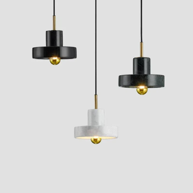 Marmorlampa med naturlig sten, postmodern design