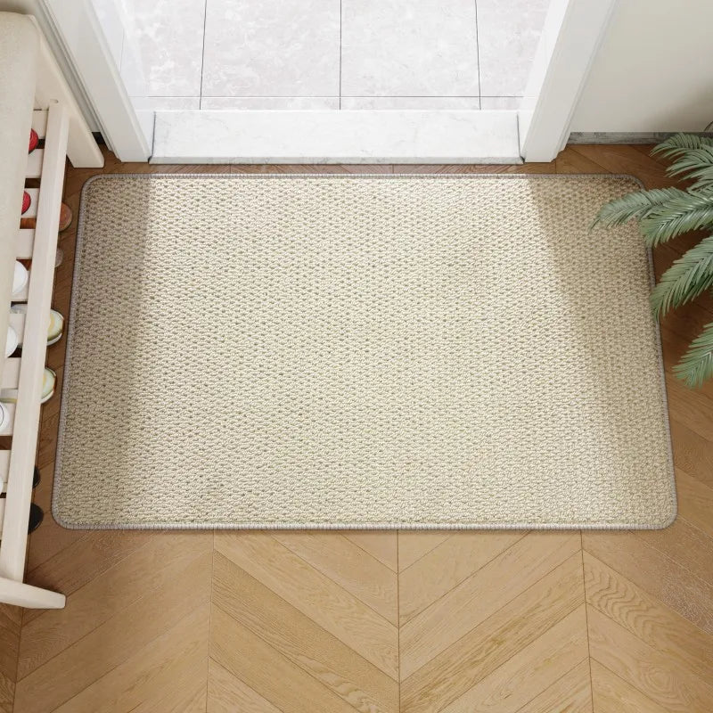 Robuste Outdoor-Fußmatte mit Kunst-Jute-Eingangsteppich