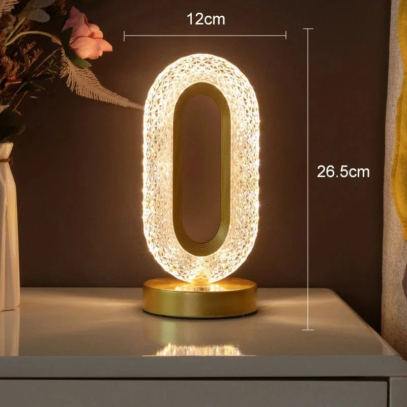 Stellora 3D Crystal Night Light With Rechargeable Dimming