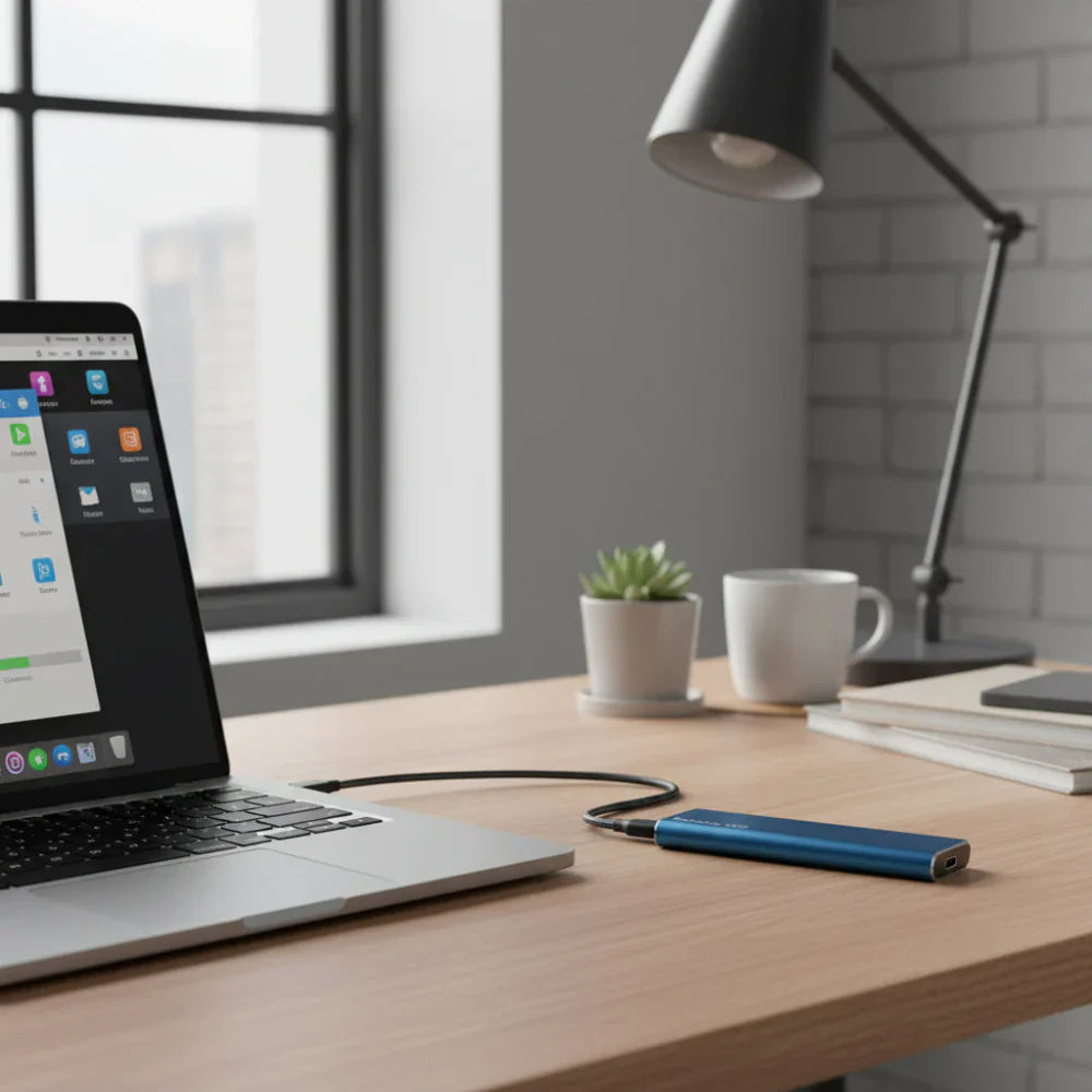 Portable External SSD USB 3.2 For Fast Storage And Quick Backups
