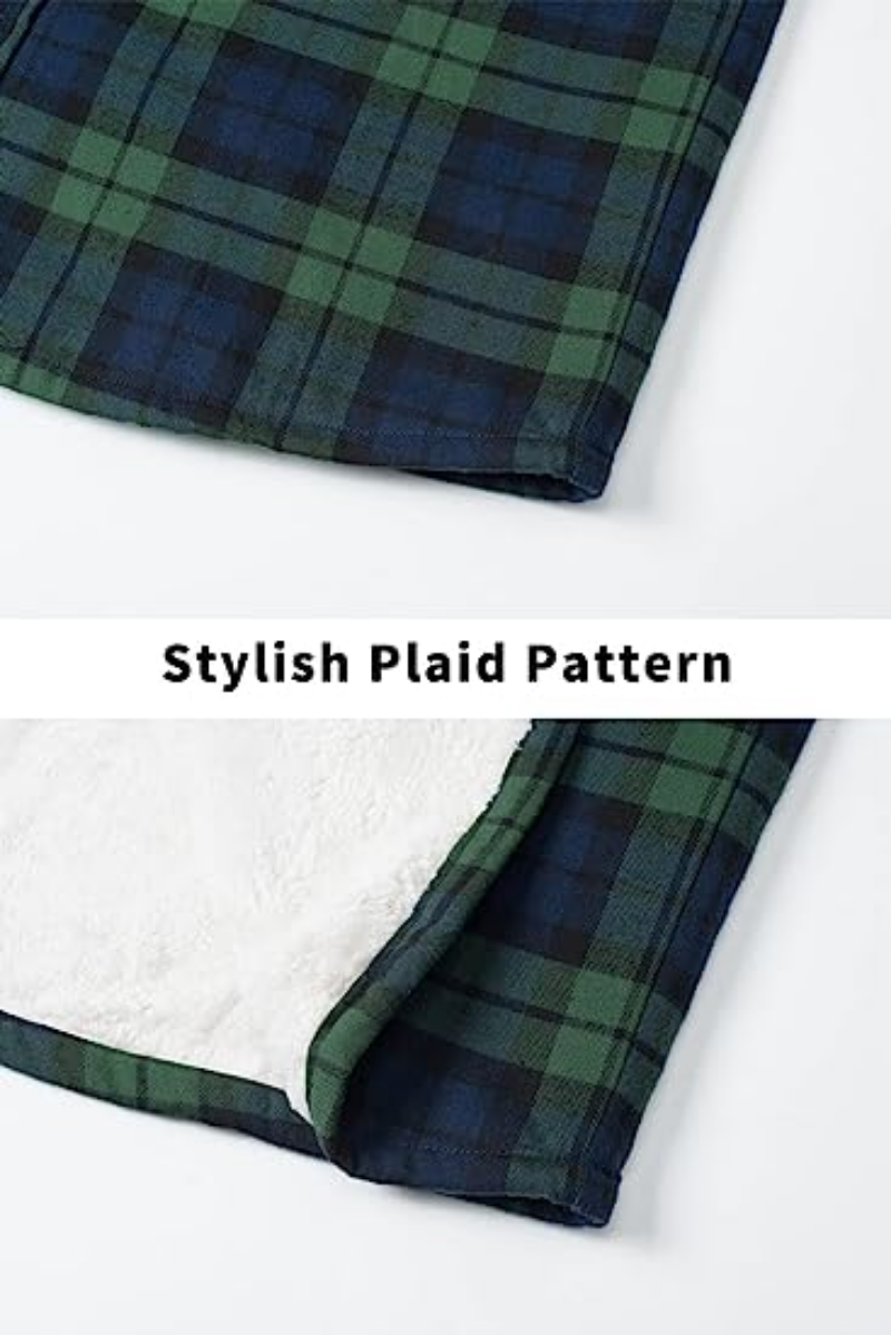 Lyrenox Classic Plaid Jacket With Fleece Lining Style