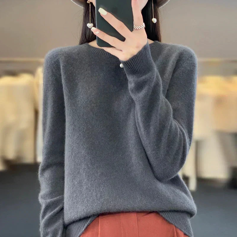 Aurelia Women's 100 Percent Merino Pullover Sweater