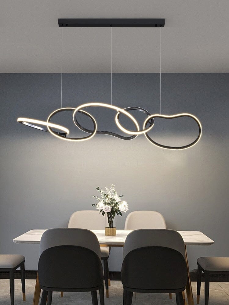 Vela Ring Pendant Light In Rose Gold Or Gold Finish