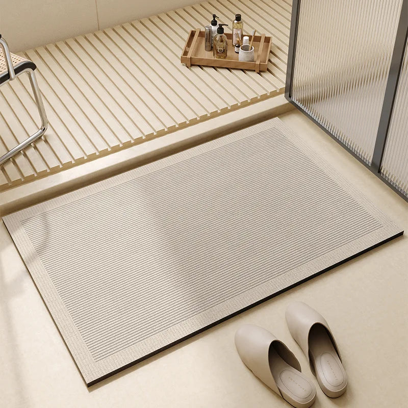 Ultra Absorbent Bath Mat With Quick Dry Non Slip For Bathroom Floors