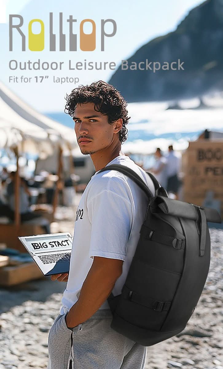 TrailNova Expandable Outdoor Backpack With Laptop Compartment And Large Capacity