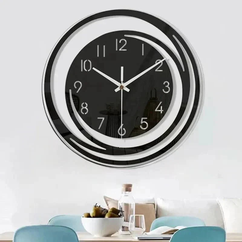 Orologio da Parete in Acrilico AuroraTime in Design Scandinavo, Silenzioso ed Elegante