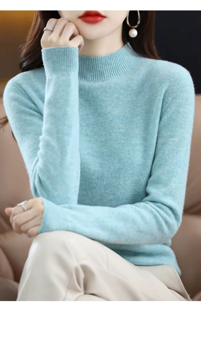 Maglione Aurelia da donna in 100% lana e cashmere per autunno e inverno