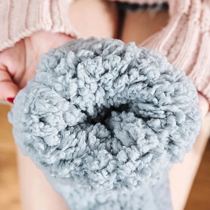 Chaussettes Luma Warm Cashmere pour femmes avec grip antidérapant