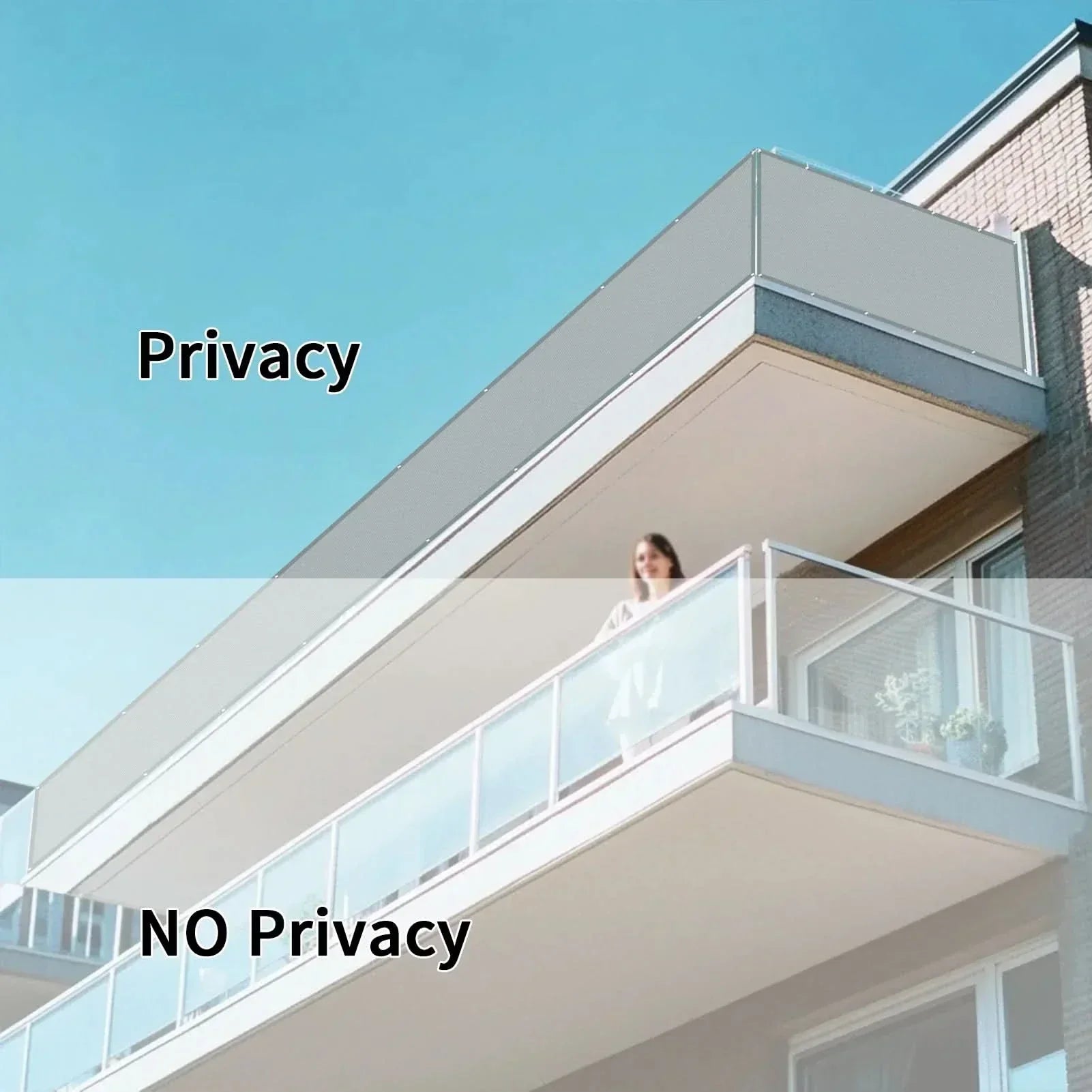 GardenShield UV- és vízálló privát kerítés erkélyre, kertbe és medence köré