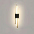 NovaGlow Moderne LED Wandlamp van Metaal en Acryl met Drie Lichtkleuren