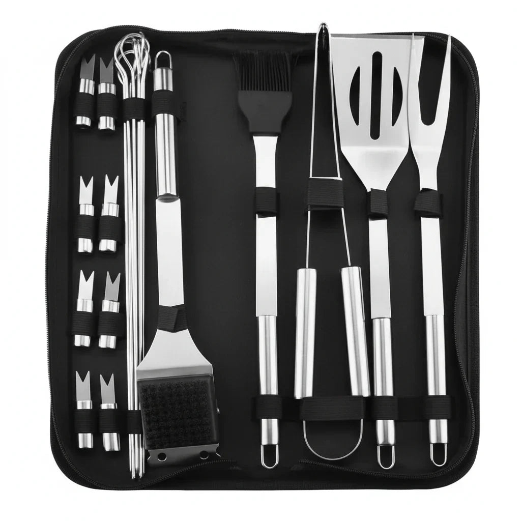 BlazeChef Elite RVS Barbecue Gereedschapset Voor Buiten