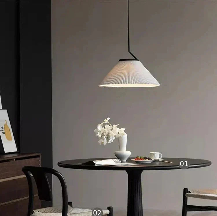 Velora Crème Plissé Hanglamp Met Warm Licht En Zachte Scandinavische Stijl | Snurv