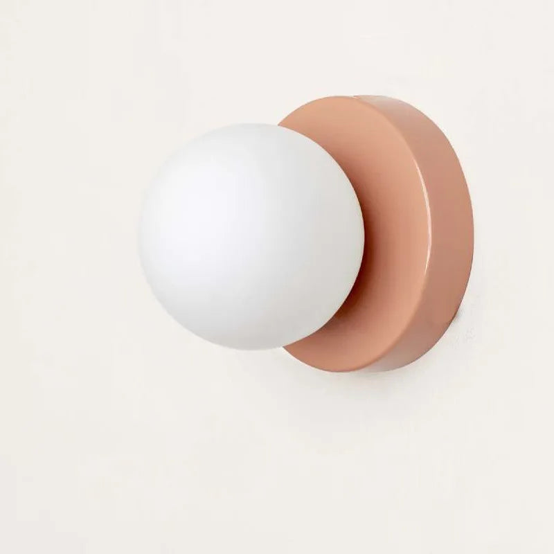 Nástěnná LED lampa Macaron s barevným sklem pro moderní interiéry