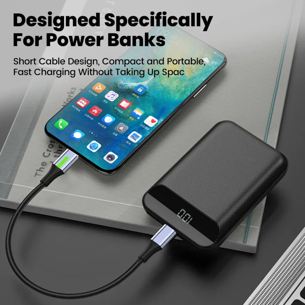 Bärbar extern SSD USB-C-kabel för snabbladdning 6A