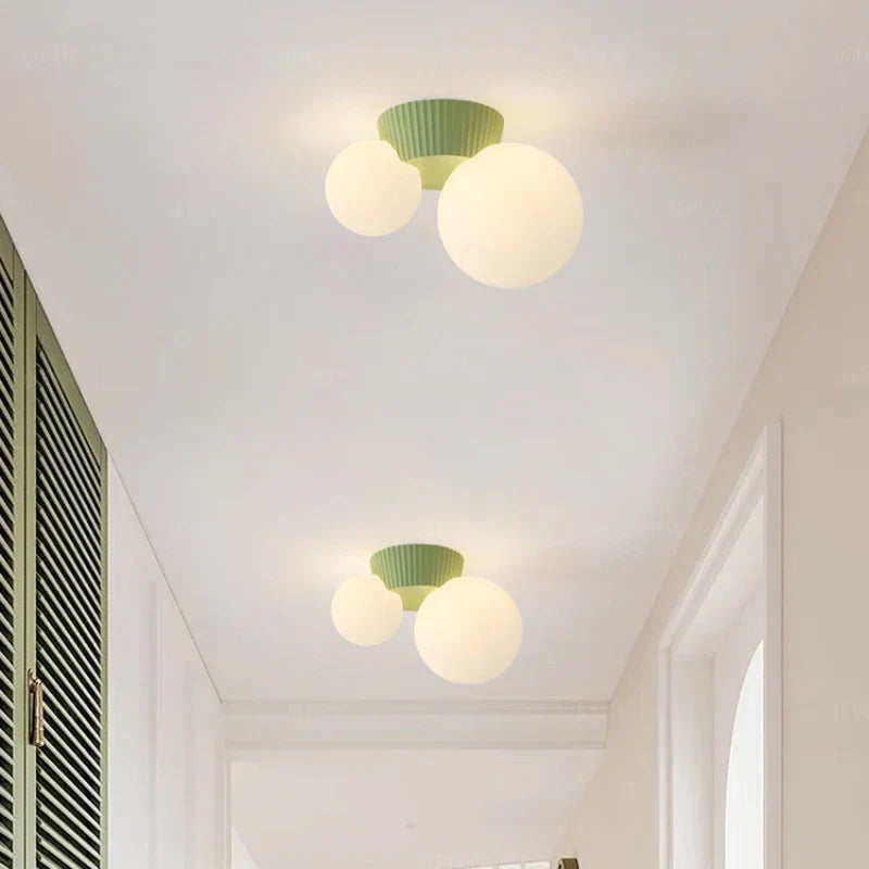 Luméa Double Globe Ceiling Light With French Modern Style