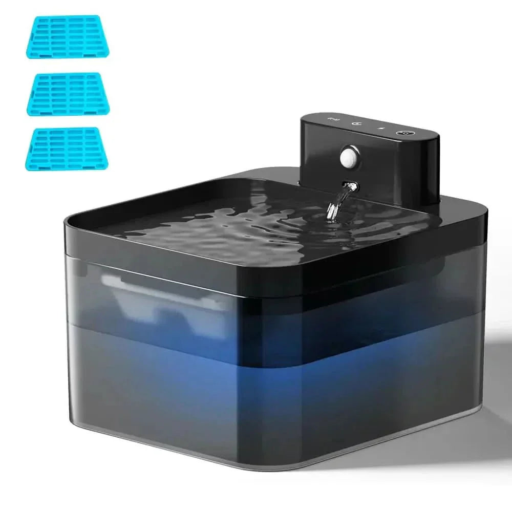 AquaPulse Smart Kattefontæne med Bevægelsessensor og Filtreringssystem