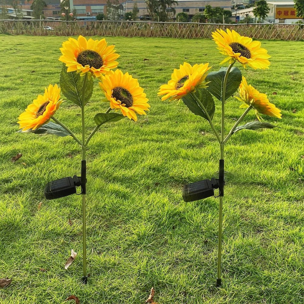 Wasserdichte Sonnenblumen-Solarlampe für Garten und Außenbereich mit automatischer Beleuchtung