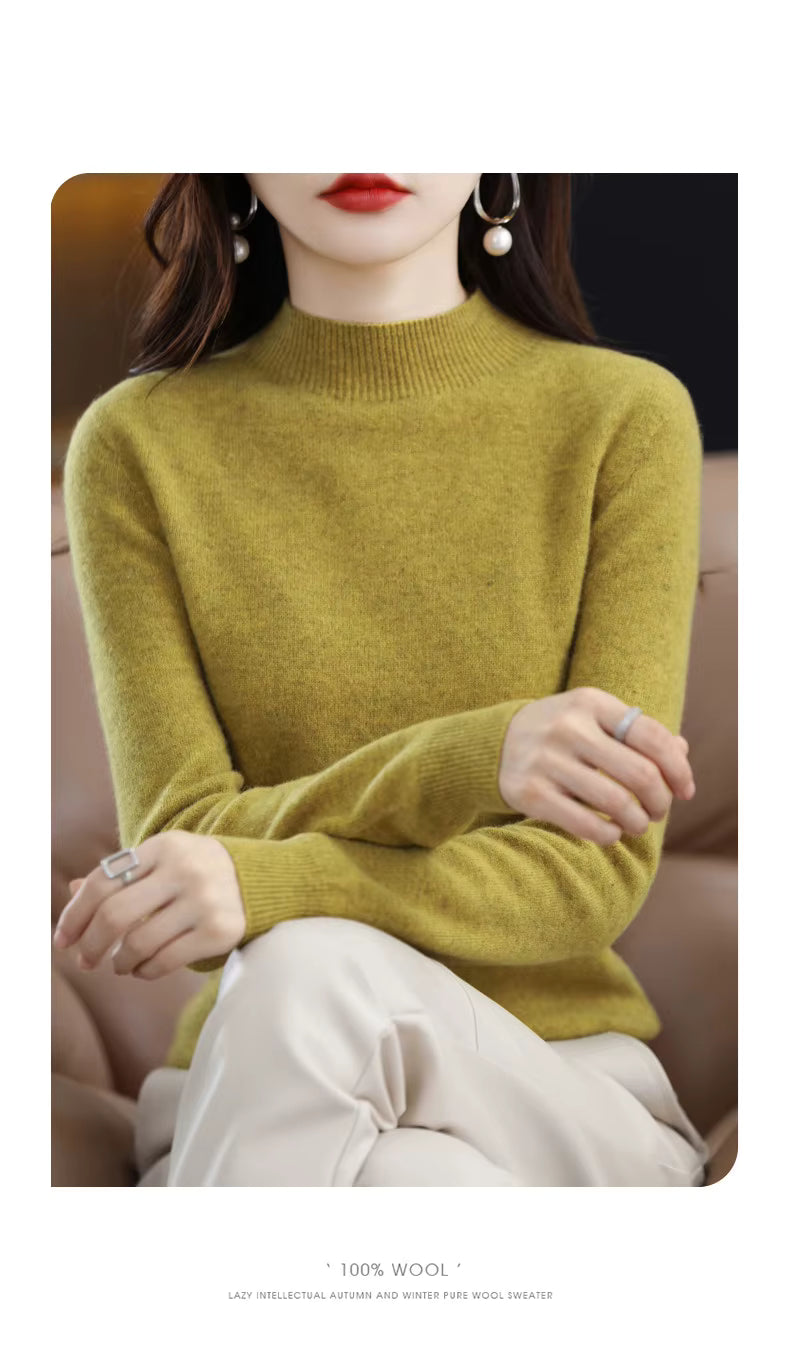 Maglione Aurelia da donna in 100% lana e cashmere per autunno e inverno