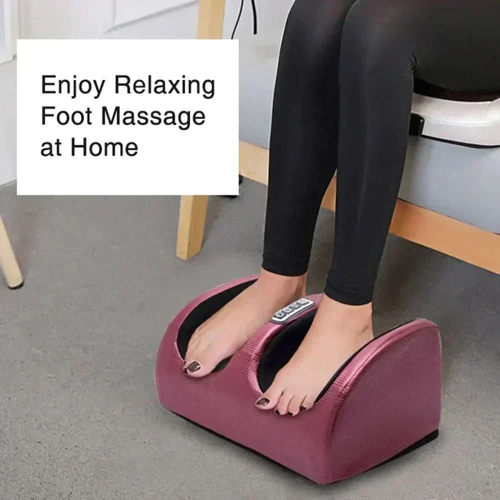 Massaggiatore per Piedi Auralux Shiatsu con Funzione Riscaldante, 12 Sfere da Massaggio 3D e Timer