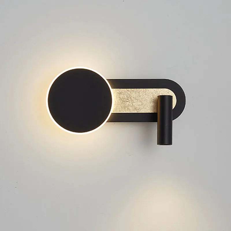 HaloBeam Modern Wall Light With Nordic Design And Dual LED