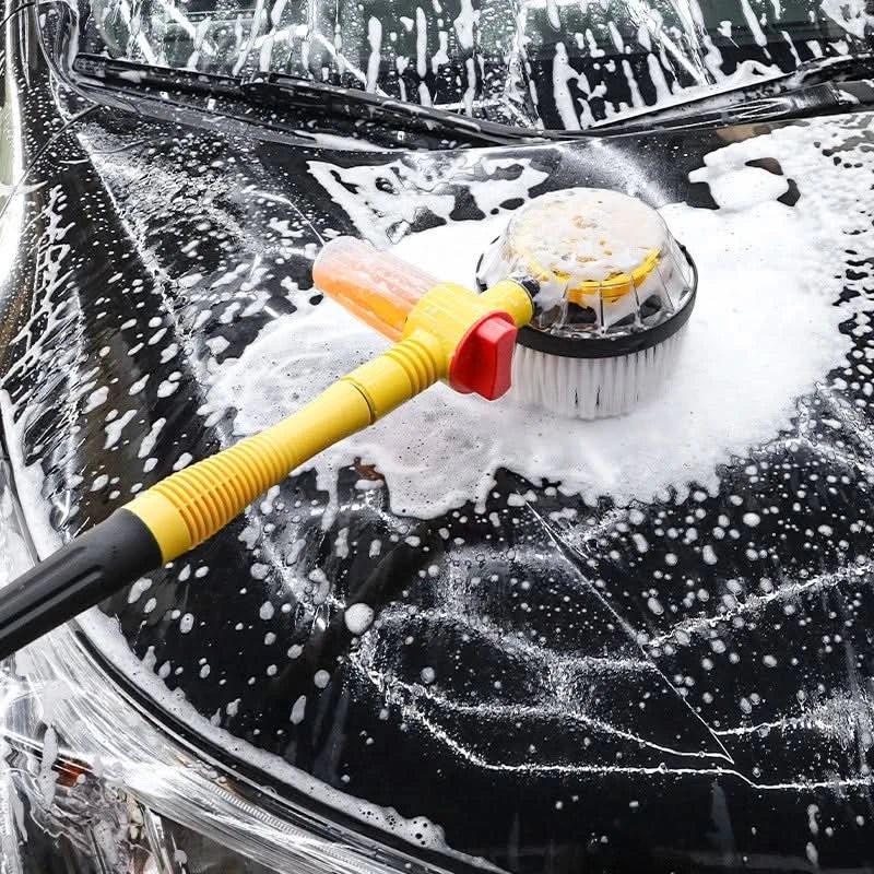 AquaFlow 360 Car Wash Set With Rotating Water Powered Brush