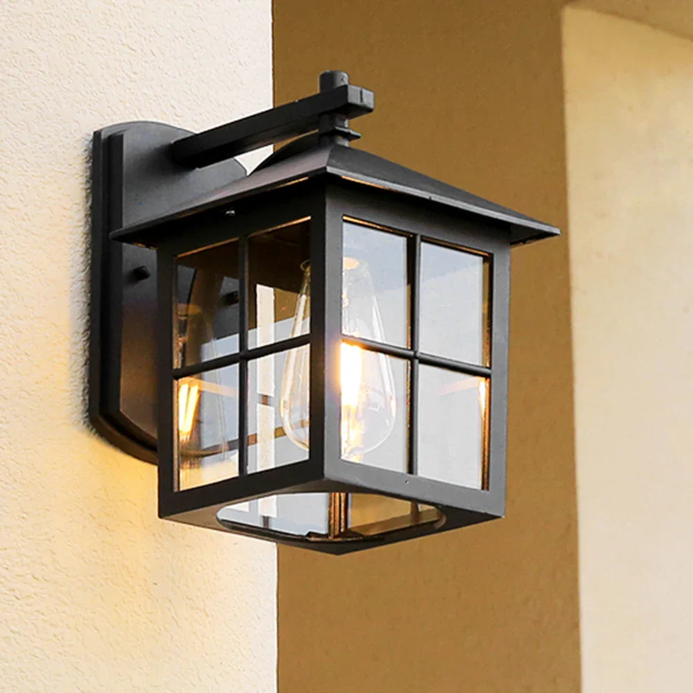 Camden Vintage E27 Lantern Sconce For Outdoor Walls