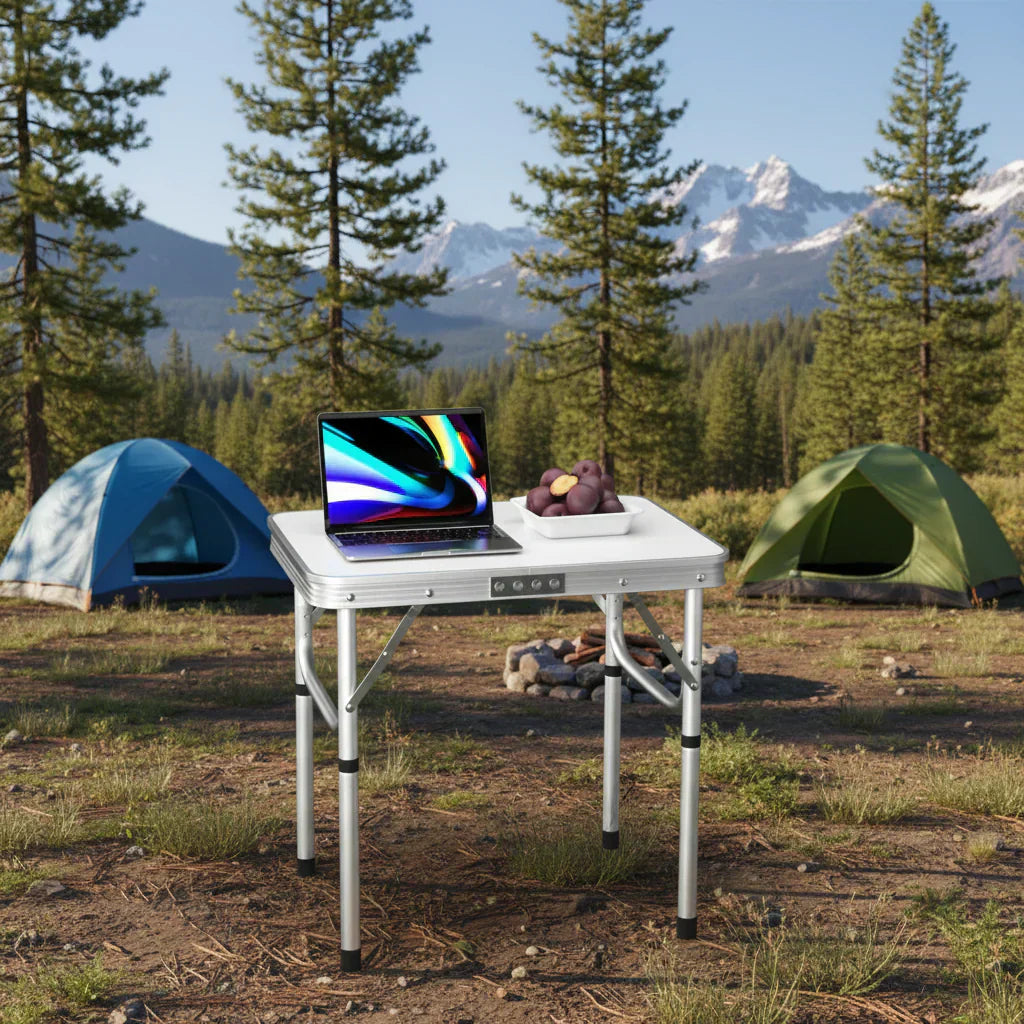 TrailForge Collapsible Outdoor Table for Camping and Picnics