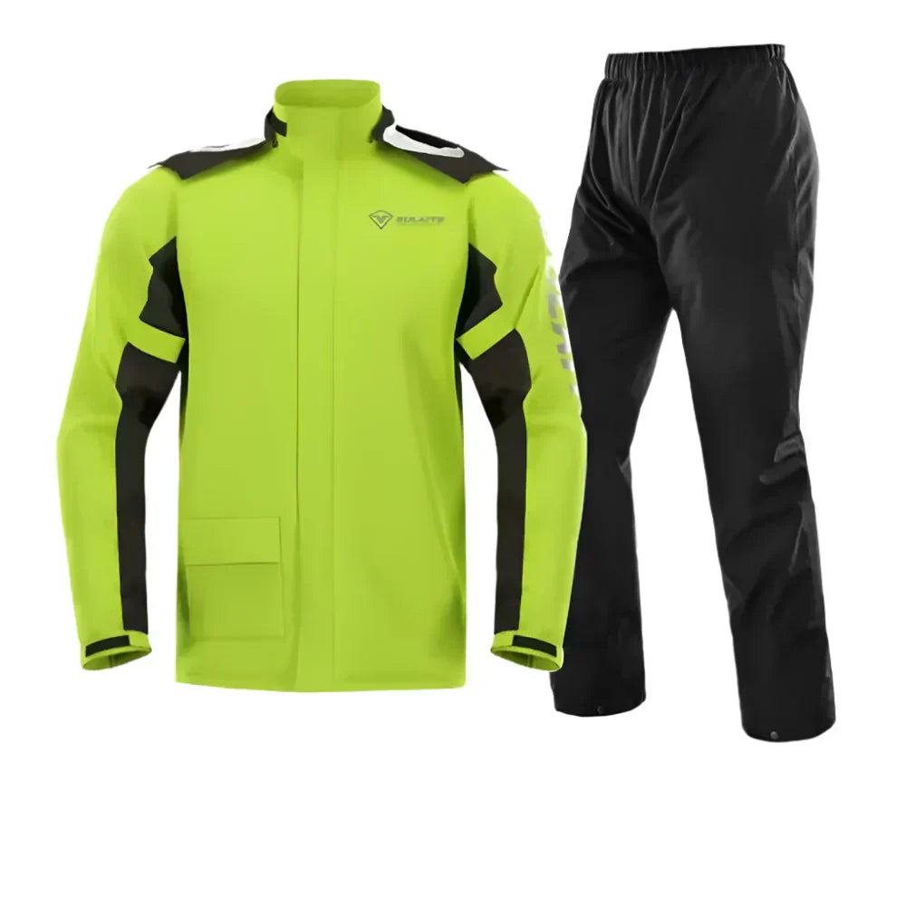 Rider Breathable Raincoat Set With Waterproof Jacket And Pants
