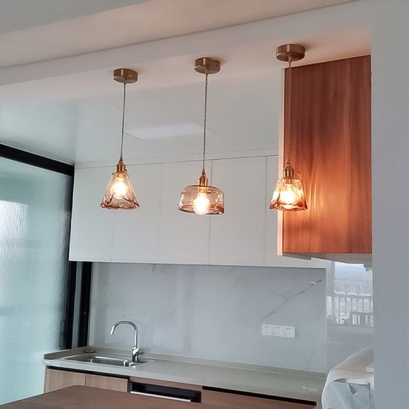 Aurelo Glass Pendant Lights For Modern Kitchen And Bath
