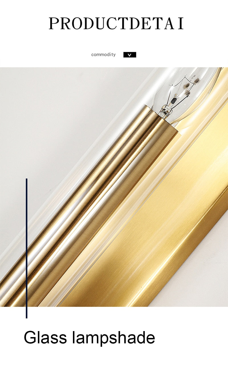 Luminor Modern LED American Style Wall Lamp In Golden Light | Snurv