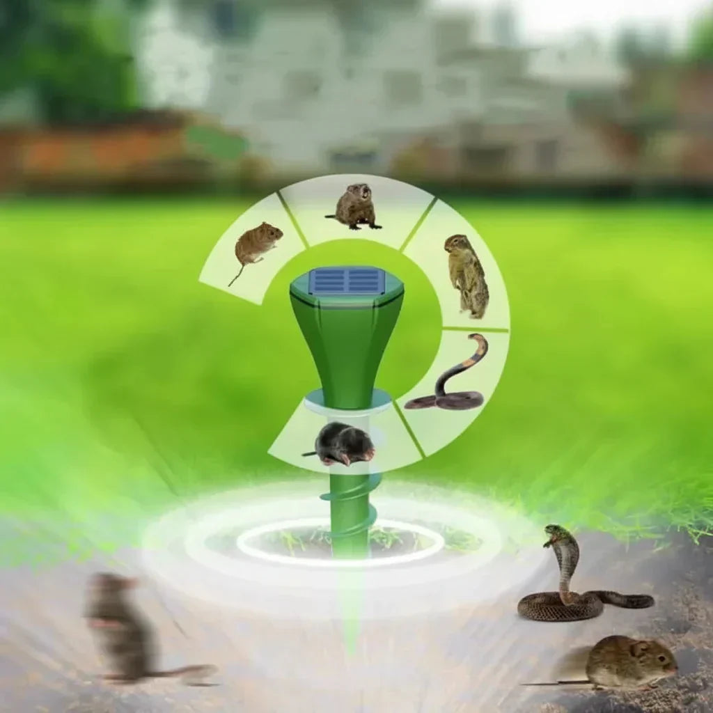 SunGuard Zonne Mollenverjager Met Trilling Voor Tuin En Gazon