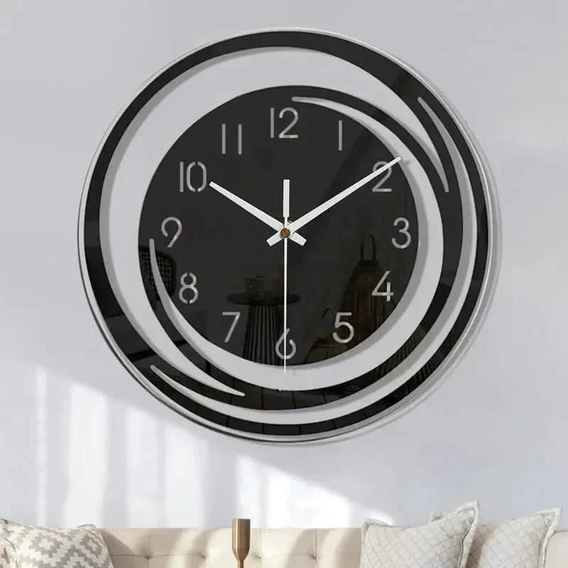 Orologio da Parete in Acrilico AuroraTime in Design Scandinavo, Silenzioso ed Elegante