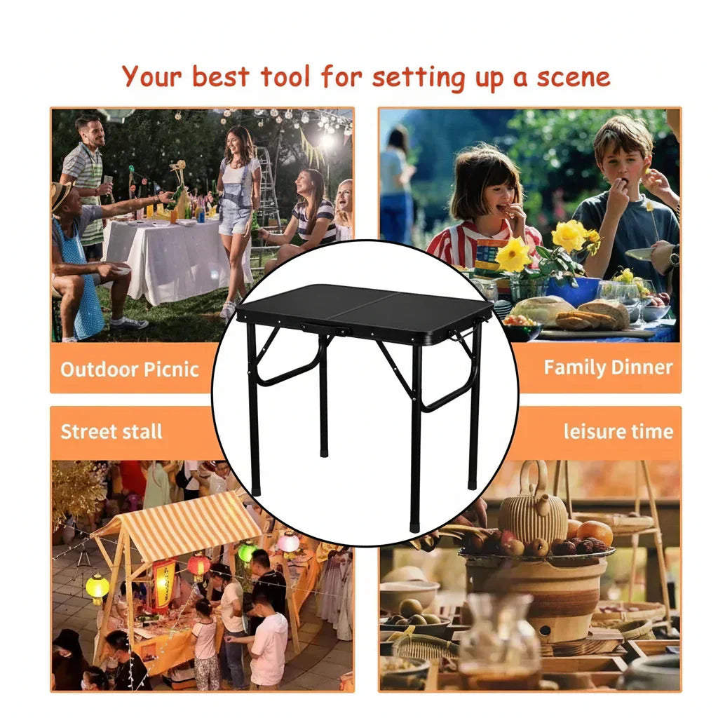 TrailForge Collapsible Outdoor Table for Camping and Picnics