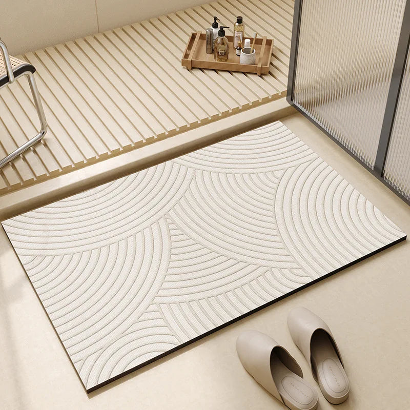Ultra Absorbent Bath Mat With Quick Dry Non Slip For Bathroom Floors