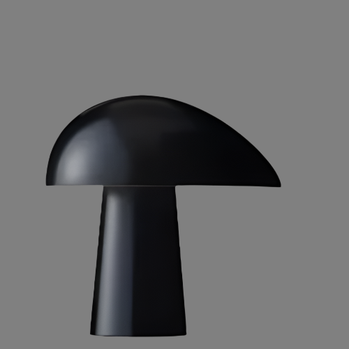 Stolní lampa Nova Mushroom s teplým dřevěným dekorem