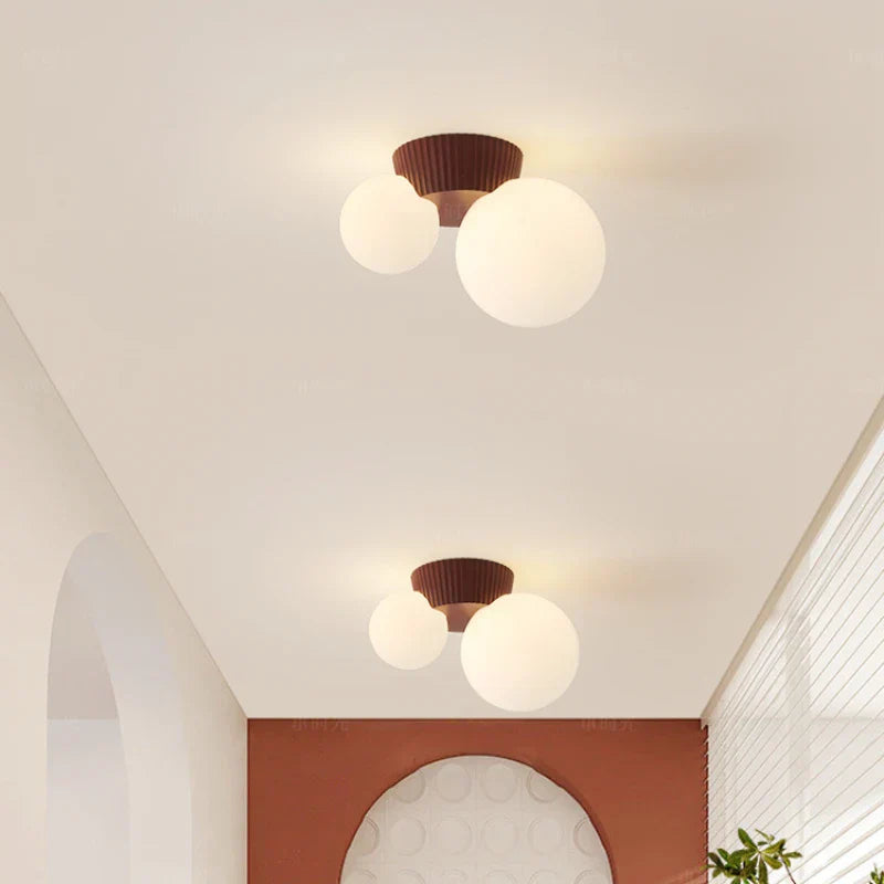 Luméa Double Globe Ceiling Light With French Modern Style