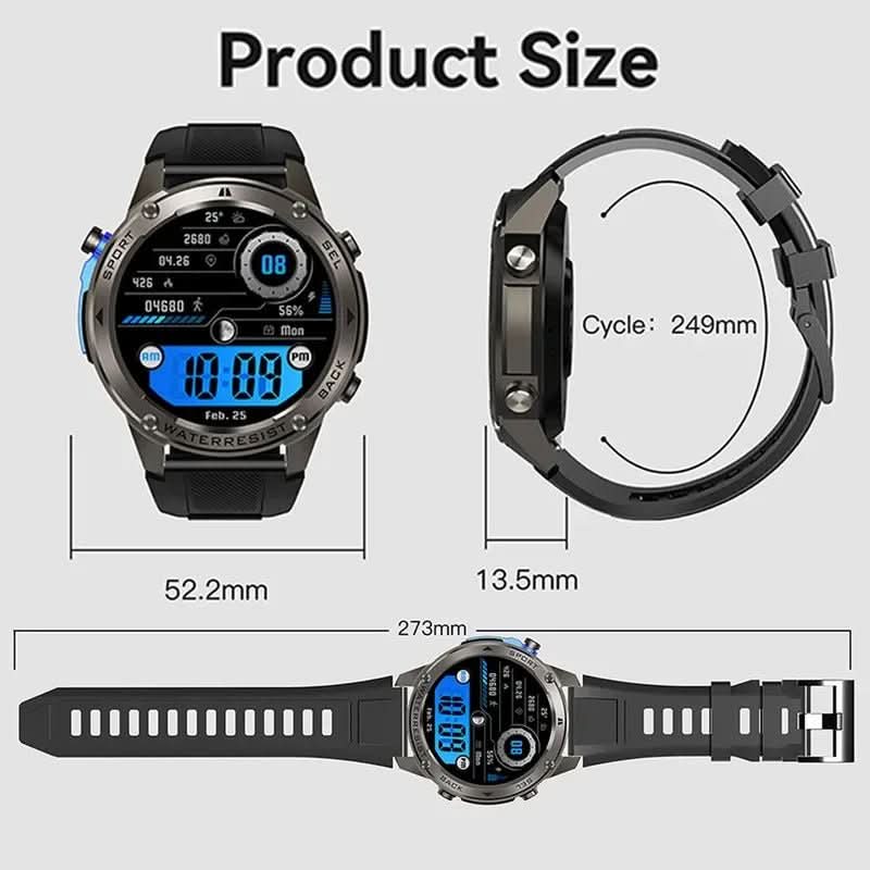 RidgeNova X Outdoor-Smartwatch mit GPS, Kompass und Gesundheitsüberwachung