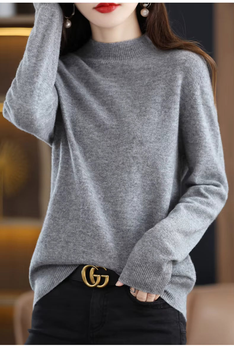 Maglione Aurelia da donna in 100% lana e cashmere per autunno e inverno