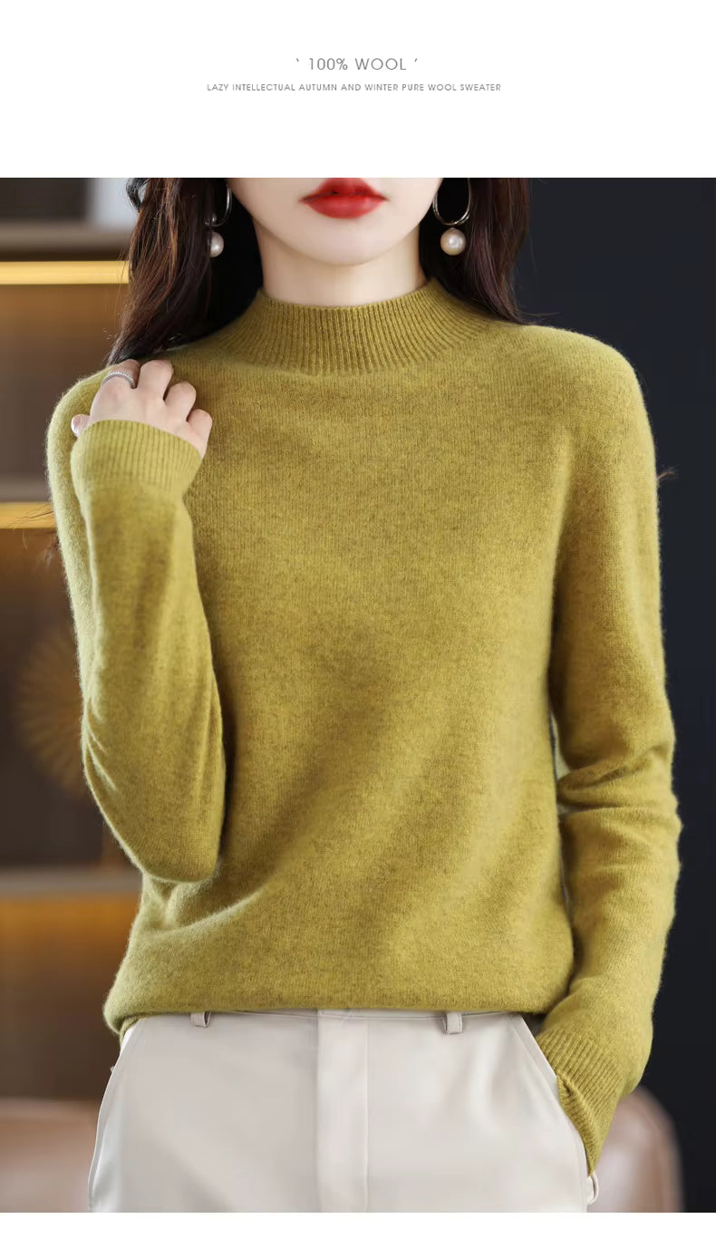 Maglione Aurelia da donna in 100% lana e cashmere per autunno e inverno
