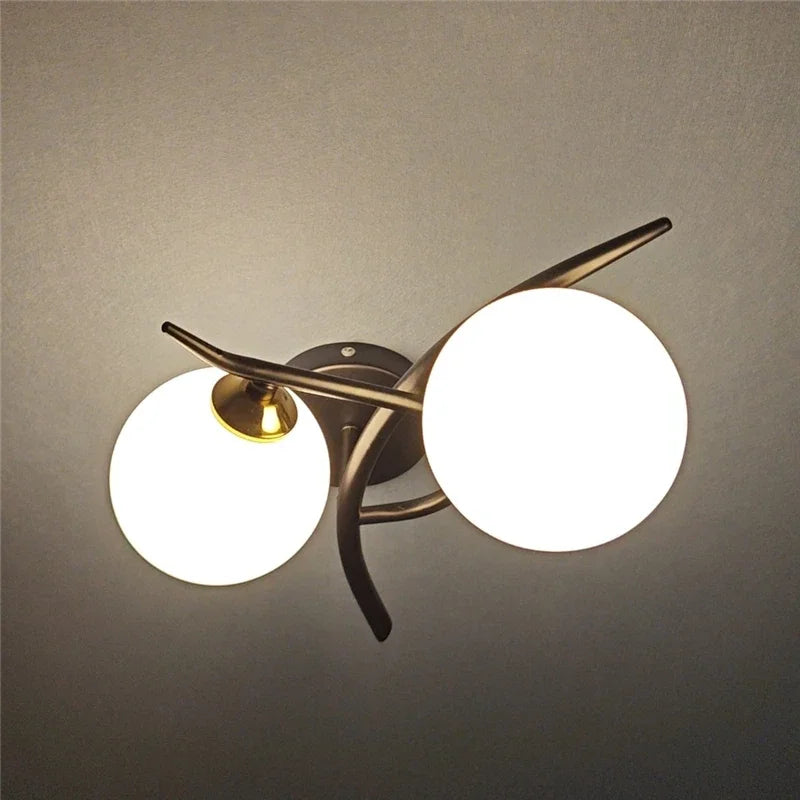 Lunara Nordic Wandleuchte mit doppeltem Kugel-LED-Design