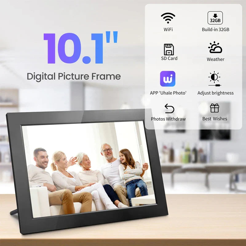 Digitální fotorámeček Memora WiFi s IPS HD dotykovým displejem a 32GB úložištěm