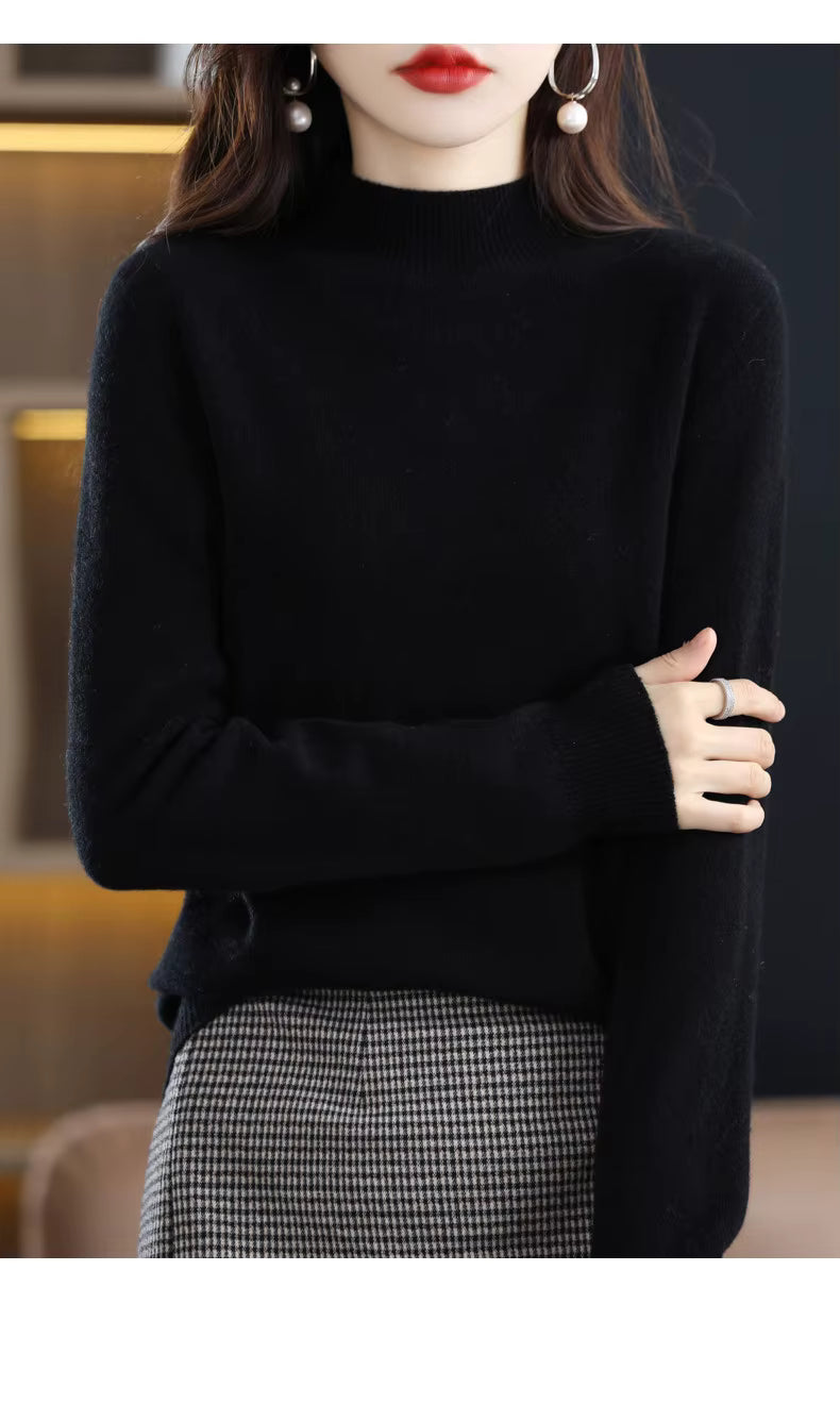 Maglione Aurelia da donna in 100% lana e cashmere per autunno e inverno
