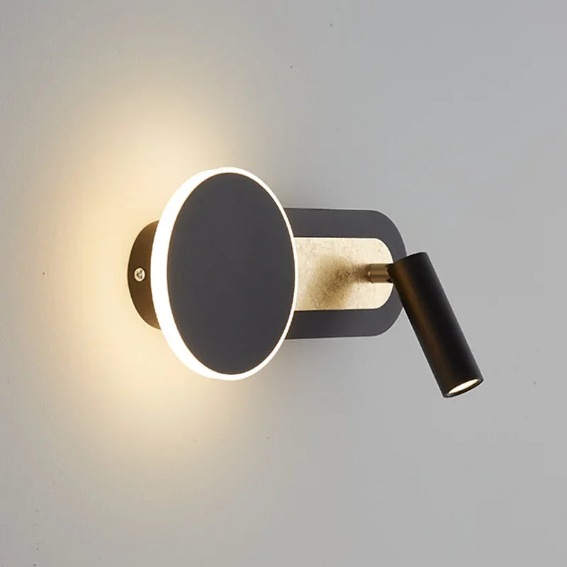 HaloBeam Modern Wall Light With Nordic Design And Dual LED