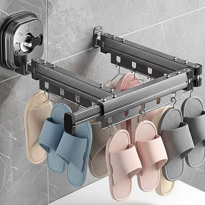 BreezeLift Suszarka Bębnowa Ścienna Składana i Oszczędzająca Miejsce